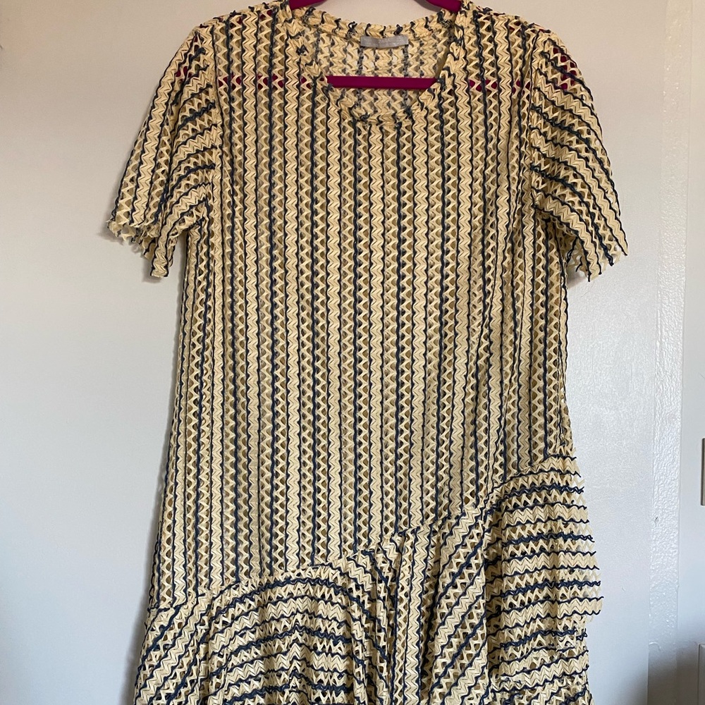 ZARA multicolored lace dress.